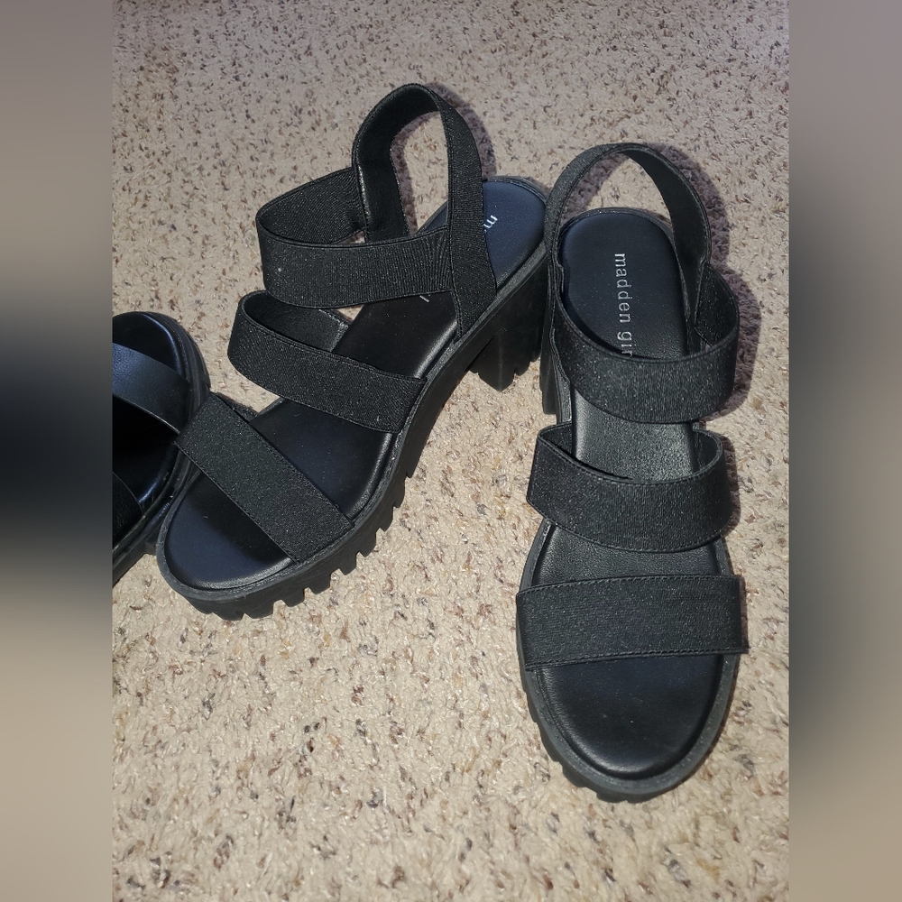 Madden Girl Black Sandals
